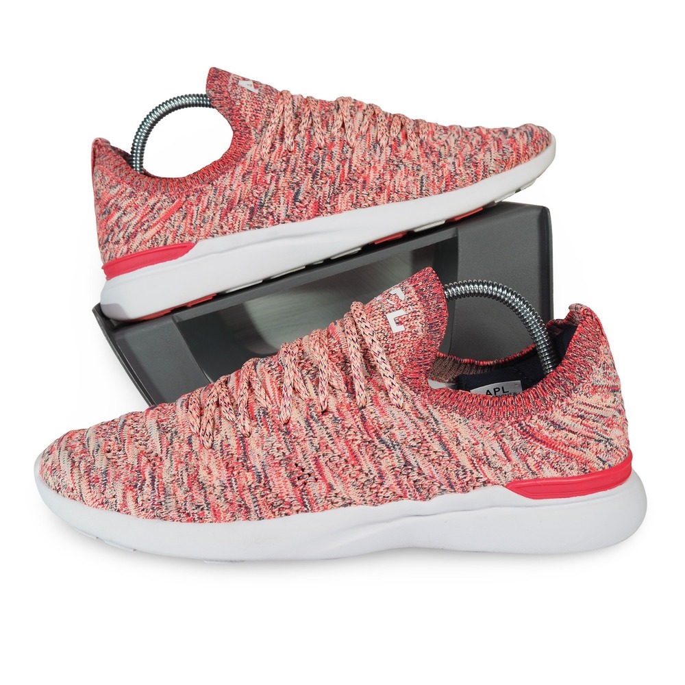 APL Techloom Wave Running Shoes Womens‎ 8 Red Pink 0421XC Performance Sneakers